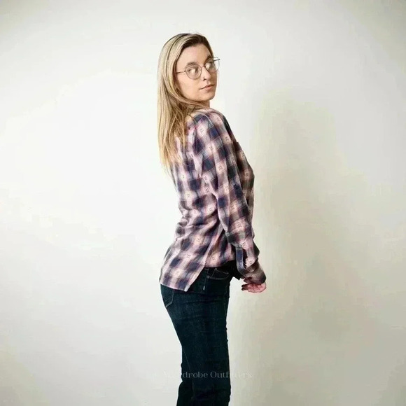 Deadstock Mountain Khaki Plaid Button Up Flannel - S - Picture 7 of 7